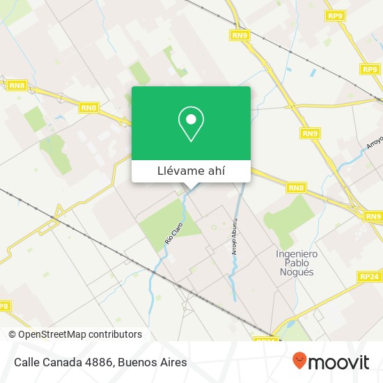 Mapa de Calle Canada 4886