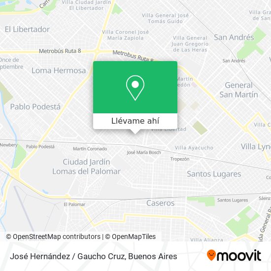 Mapa de José Hernández / Gaucho Cruz