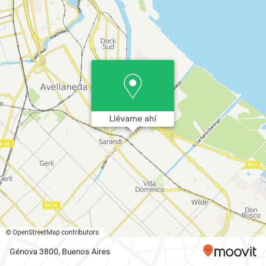 Mapa de Génova 3800