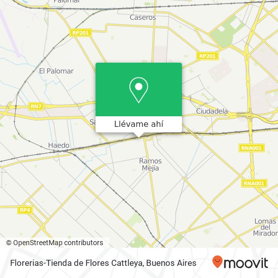 Mapa de Florerias-Tienda de Flores Cattleya