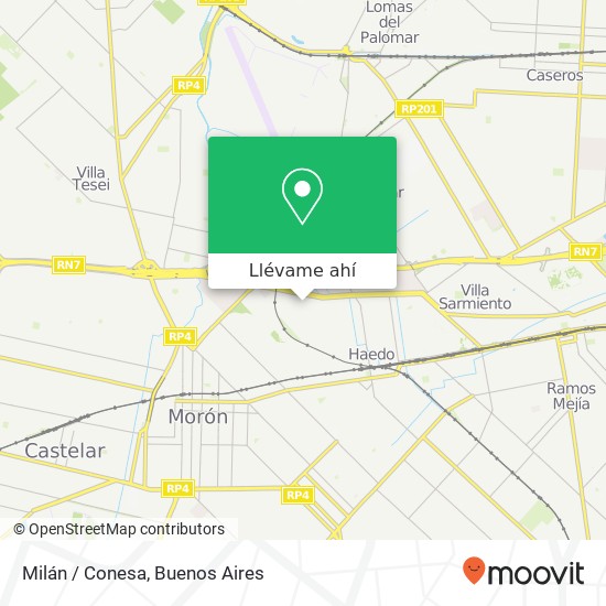 Mapa de Milán / Conesa