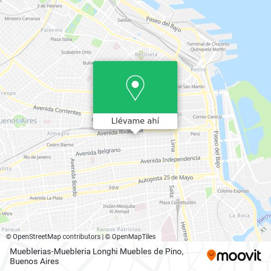 Mapa de Mueblerias-Muebleria Longhi Muebles de Pino