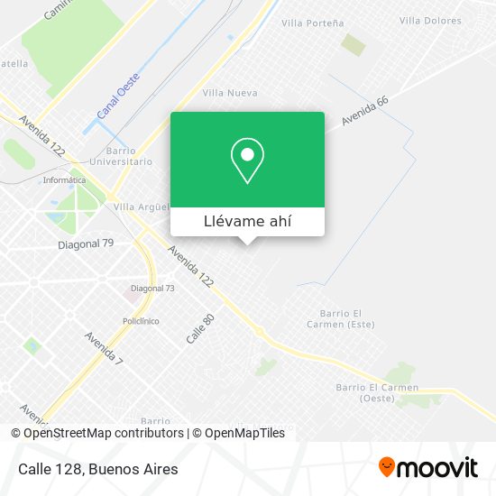 Cómo llegar a Calle 128 en Berisso en Colectivo o Tren?