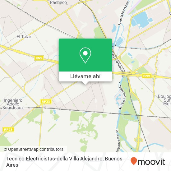 Mapa de Tecnico Electricistas-della Villa Alejandro