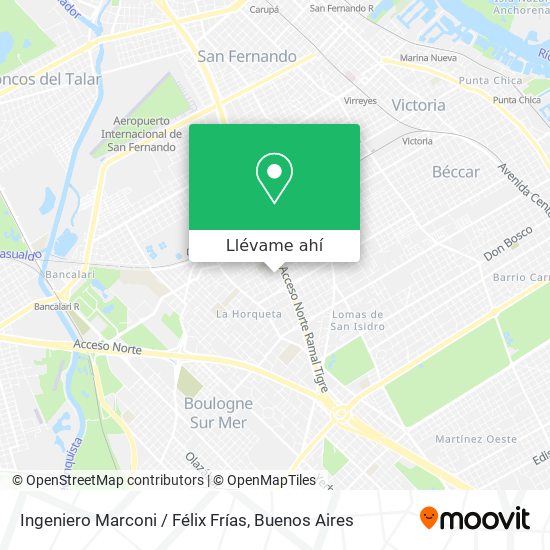 Mapa de Ingeniero Marconi / Félix Frías