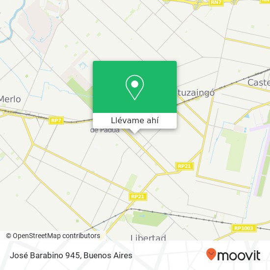 Mapa de José Barabino 945