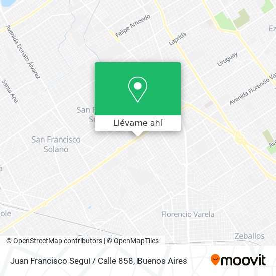 Mapa de Juan Francisco Seguí / Calle 858