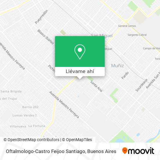 Mapa de Oftalmologo-Castro Feijoo Santiago