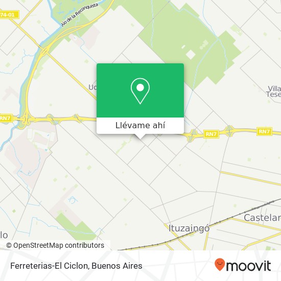 Mapa de Ferreterias-El Ciclon