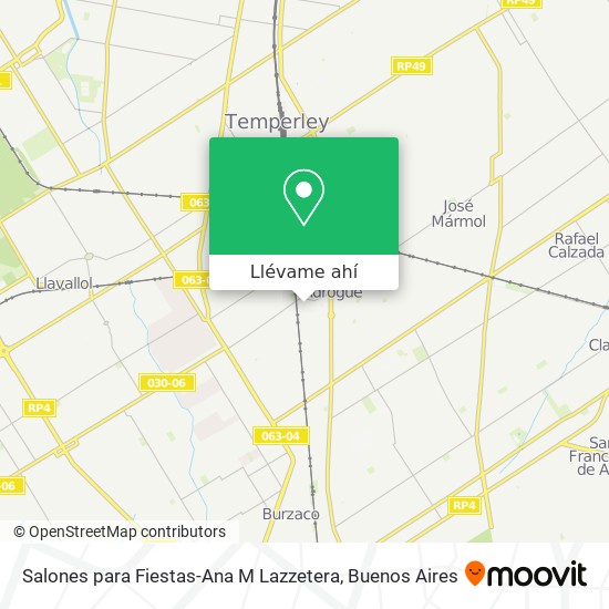 Mapa de Salones para Fiestas-Ana M Lazzetera
