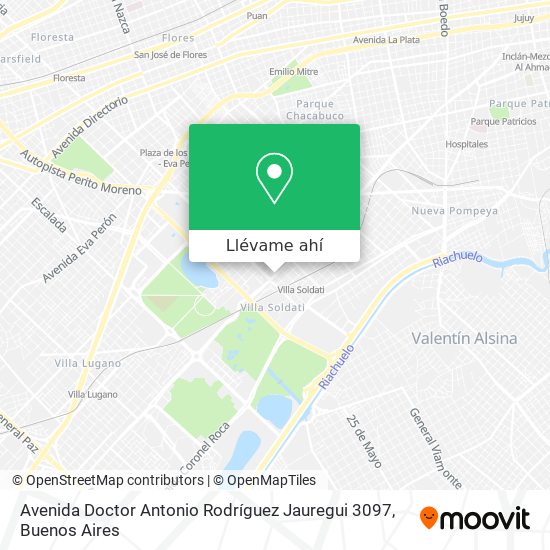 Mapa de Avenida Doctor Antonio Rodríguez Jauregui 3097