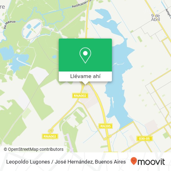 Mapa de Leopoldo Lugones / José Hernández