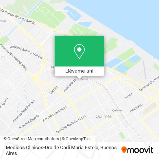 Mapa de Medicos Clinicos-Dra de Carli Maria Estela