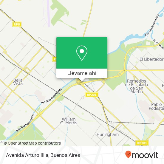 Mapa de Avenida Arturo Illia