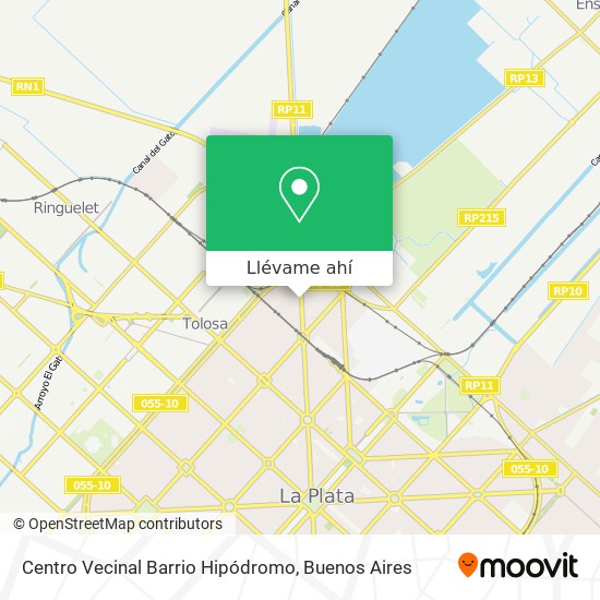 Mapa de Centro Vecinal Barrio Hipódromo