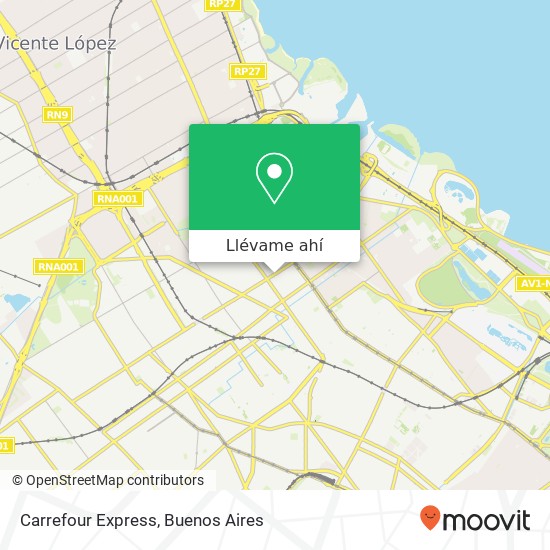 Mapa de Carrefour Express