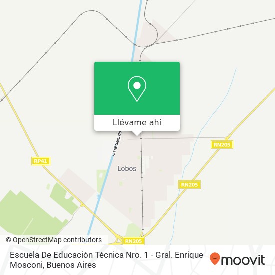 Mapa de Escuela De Educación Técnica Nro. 1 - Gral. Enrique Mosconi