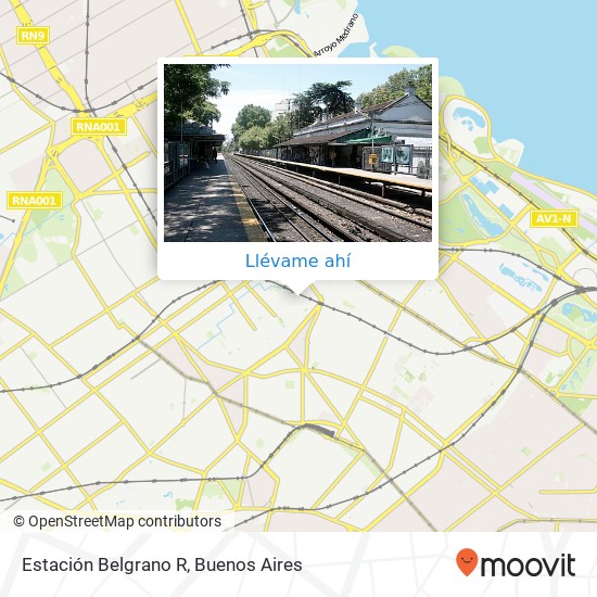 Mapa de Estación Belgrano R