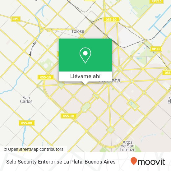 Mapa de Selp Security Enterprise La Plata