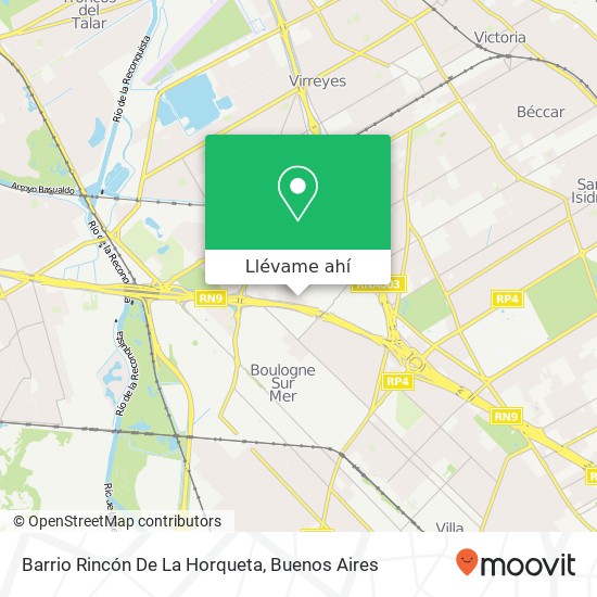 Mapa de Barrio Rincón De La Horqueta