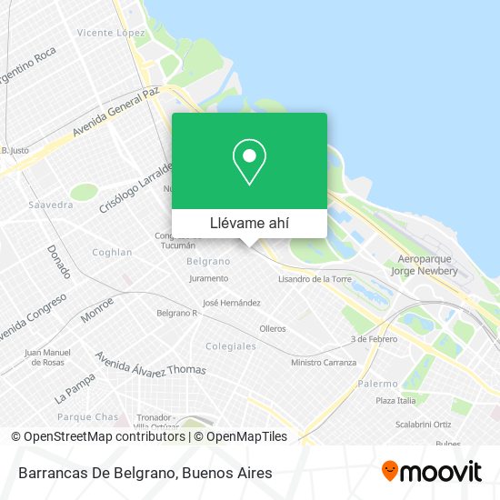 Mapa de Barrancas De Belgrano