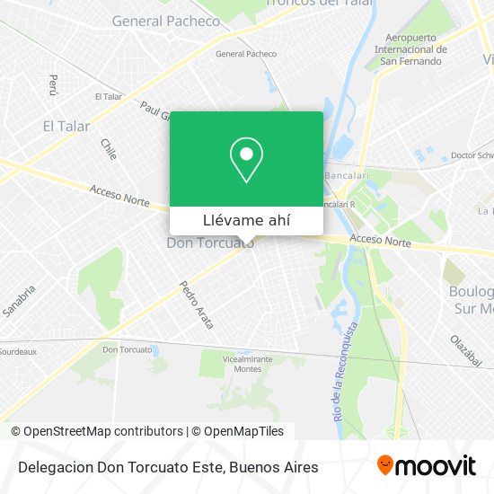 Mapa de Delegacion Don Torcuato Este