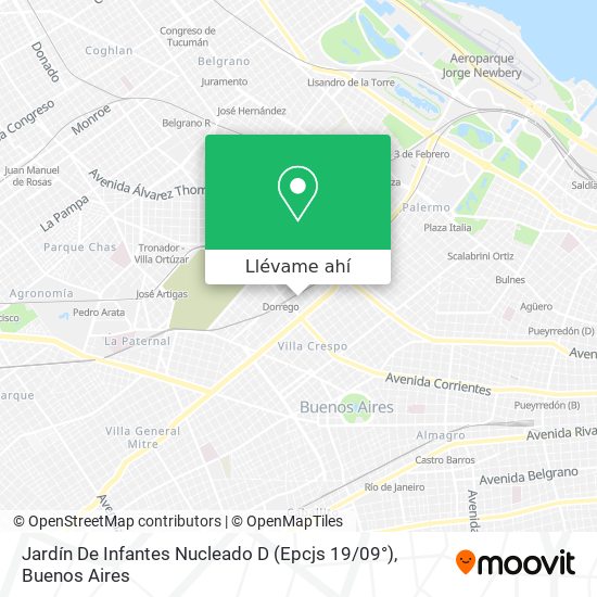 Mapa de Jardín De Infantes Nucleado D (Epcjs 19 / 09°)