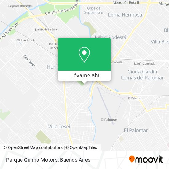 Mapa de Parque Quirno Motors