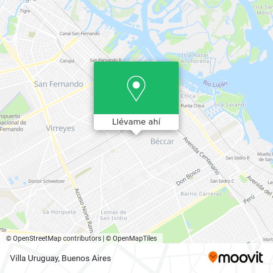 Mapa de Villa Uruguay