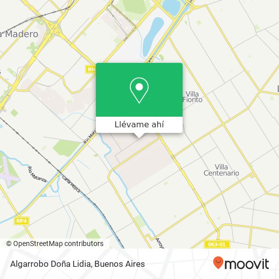 Mapa de Algarrobo Doña Lidia