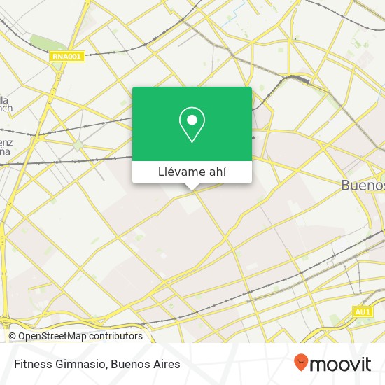Mapa de Fitness Gimnasio