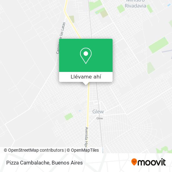 Mapa de Pizza Cambalache