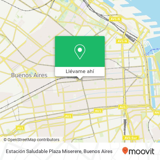 Mapa de Estación Saludable Plaza Miserere