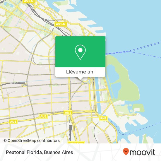 Mapa de Peatonal Florida