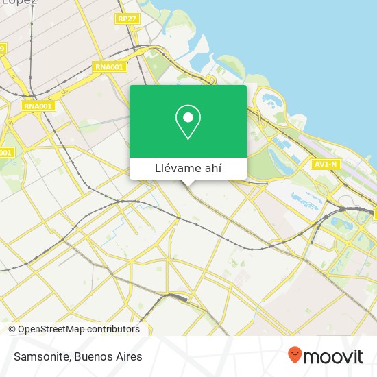 Mapa de Samsonite