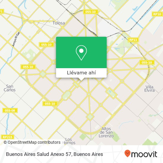 Mapa de Buenos Aires Salud Anexo 57