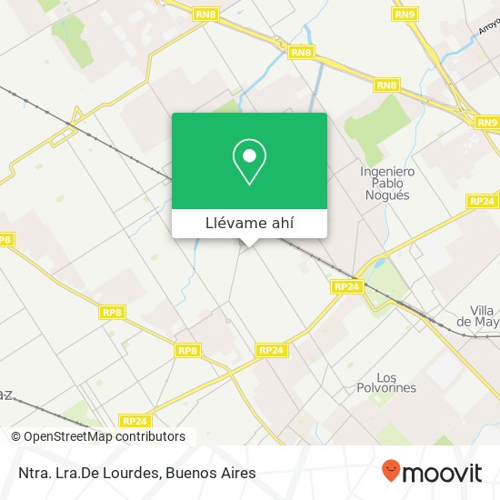Mapa de Ntra. Lra.De Lourdes