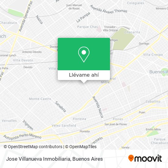 Mapa de Jose Villanueva Inmobiliaria