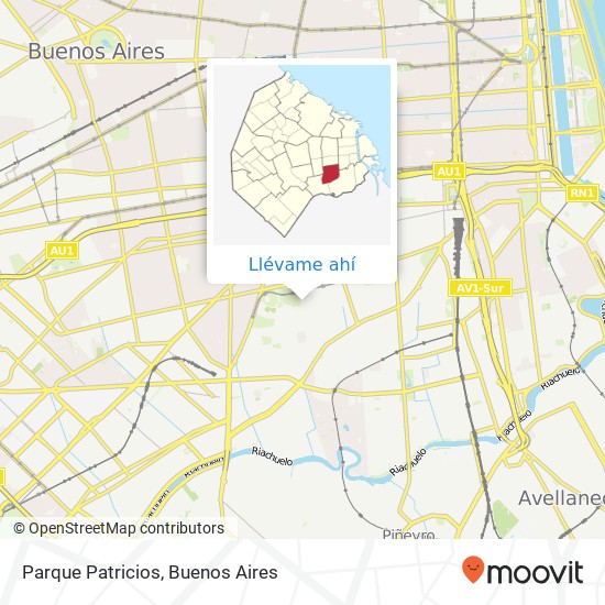 Mapa de Parque Patricios