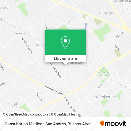Mapa de Consultorios Medicos San Andres