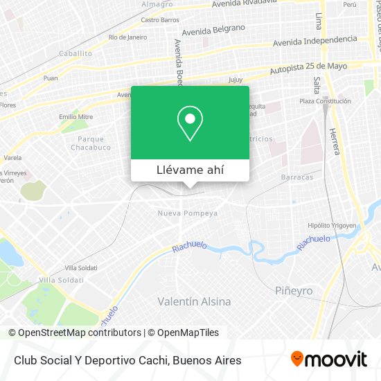 Mapa de Club Social Y Deportivo Cachi