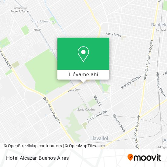 Mapa de Hotel Alcazar