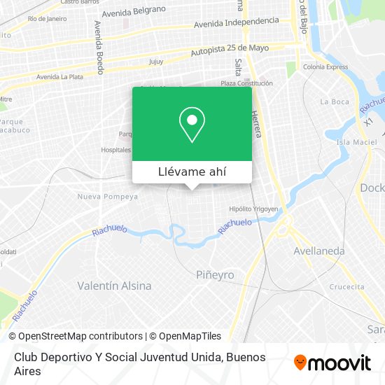 Mapa de Club Deportivo Y Social Juventud Unida