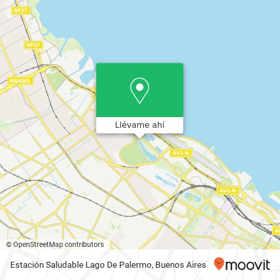 Mapa de Estación Saludable Lago De Palermo