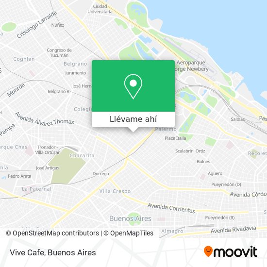 Mapa de Vive Cafe