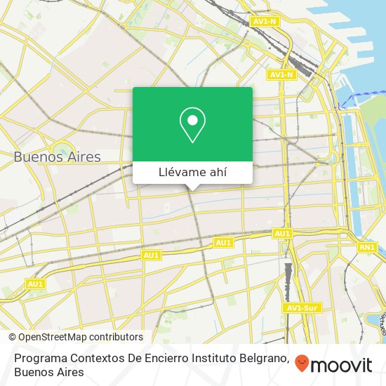 Mapa de Programa Contextos De Encierro Instituto Belgrano