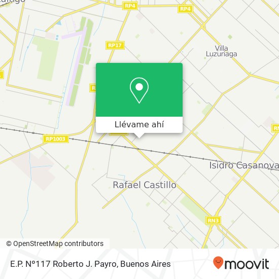 Mapa de E.P. Nº117 Roberto J. Payro