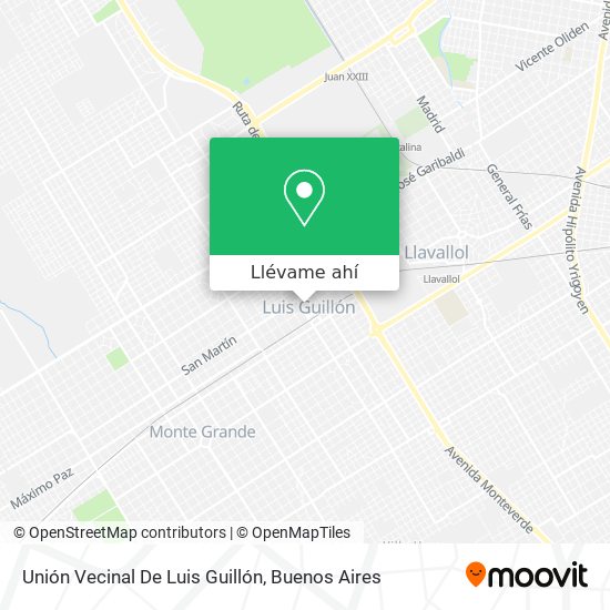 Mapa de Unión Vecinal De Luis Guillón