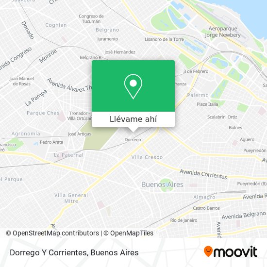 Mapa de Dorrego Y Corrientes