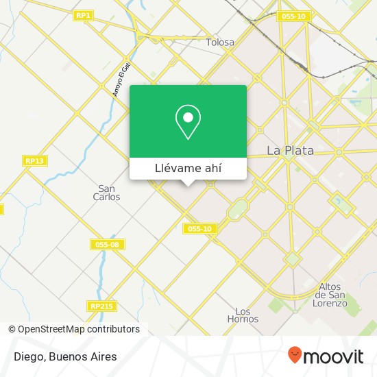 Mapa de Diego